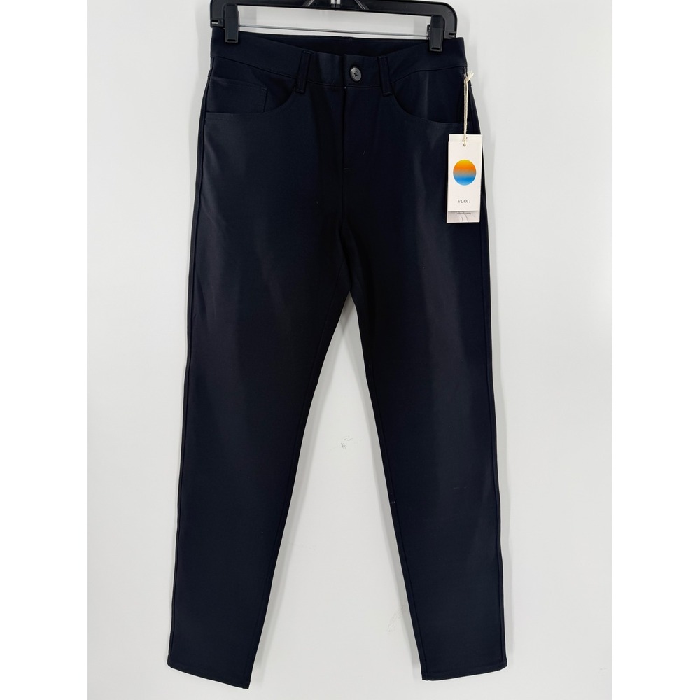 Vuori Meta Twill Pant Black Athletic Slim Fit Mens 28 V4021 VersaLife NWT